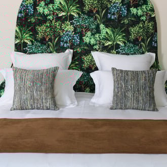 Pack Ensemble un chemin de lit et deux coussins Ambiance Yanama