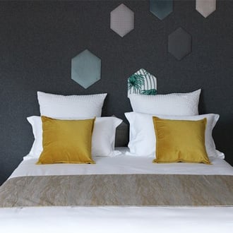 Pack Ensemble un chemin de lit et deux coussins Ambiance Kyoto