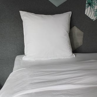 Housse de couette COTON LAVÉ Blanc