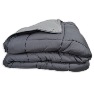 Couette CLEAN BICOLORE 400 GR/M² Gris-Argent