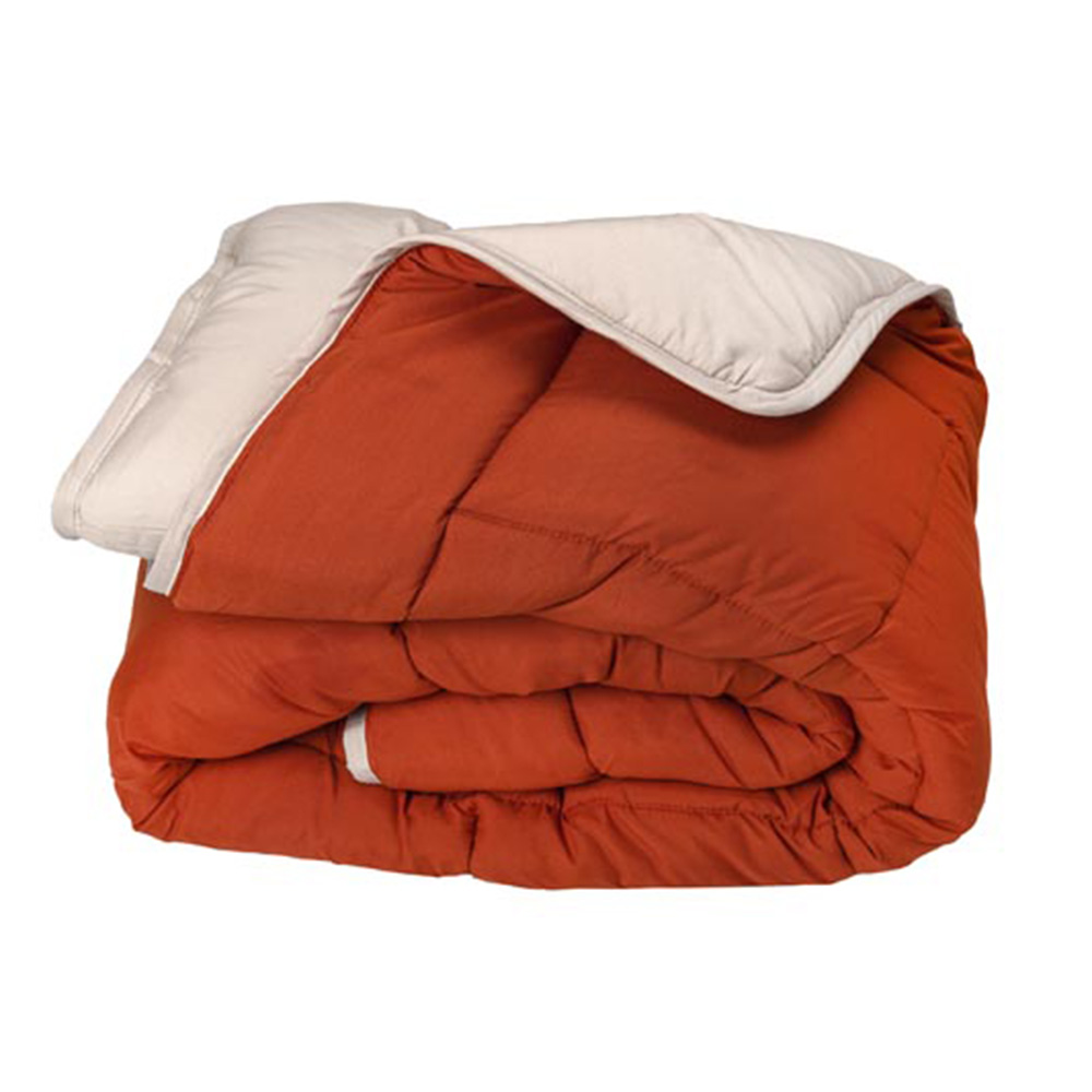 Couette CLEAN BICOLORE 400 GR/M² Gingembre-Galet