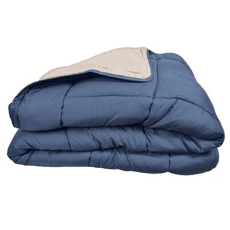 Couette CLEAN BICOLORE 400 GR/M² Pétrole-Mastic