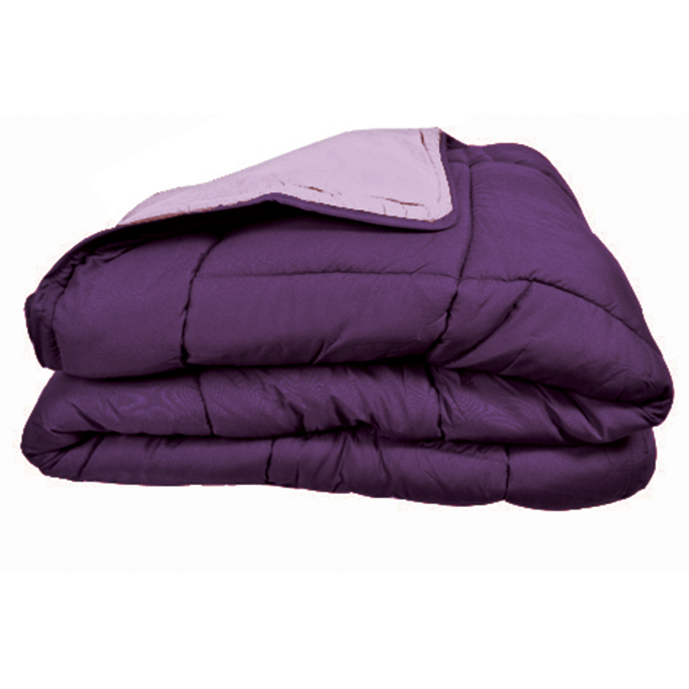 Couette CLEAN BICOLORE 400 GR/M² Prune-Parme